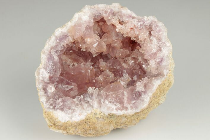 Sparkly, Pink Amethyst Geode Half - Argentina #195421